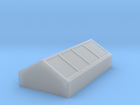 N Scale Skylight incl windows in Smooth Fine Detail Plastic