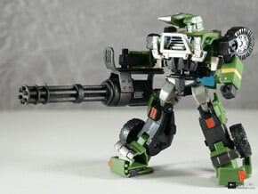 Transformers CHUG Minigun in White Natural Versatile Plastic