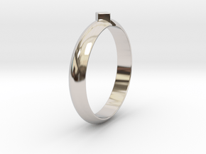 Ø18.19 Mm Design Special Arrow Ring/Ø0.716 inch in Platinum