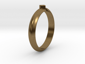 Ø18.19 Mm Design Special Arrow Ring/Ø0.716 inch in Natural Bronze