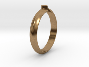Ø18.19 Mm Design Special Arrow Ring/Ø0.716 inch in Natural Brass