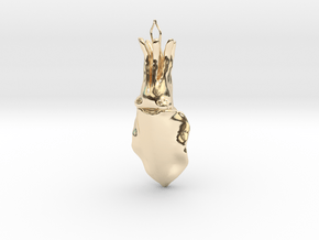 Cuttlefish pendant in 14K Yellow Gold