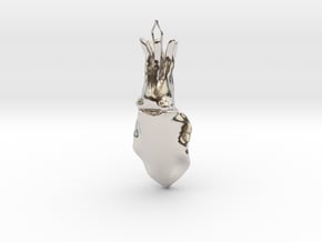 Cuttlefish pendant in Platinum