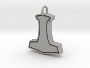 Minimalist Mjolnir Pendant in Aluminum