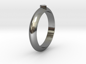 Ø18.35 Mm Functional Ring Style 1 Ø0.722 Inch in Polished Silver