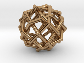 0454 Woven Rhombicuboctahedron (U10) in Polished Brass
