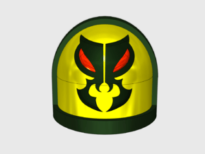 10x Mantis Warriors - G:7a Shoulder Pad in Tan Fine Detail Plastic