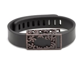 Steel Matisse slide for Fitbit Flex in Polished and Bronzed Black Steel