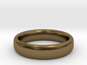 Simple Ring (Size 7) in Polished Bronze