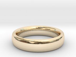 Simple Ring (Size 7) in 14k Gold Plated Brass