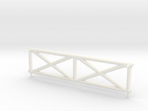 Side Booster Frame in White Processed Versatile Plastic