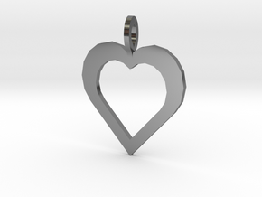 Kodas Heart in Fine Detail Polished Silver