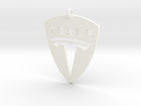 Tesla Pendant in White Processed Versatile Plastic