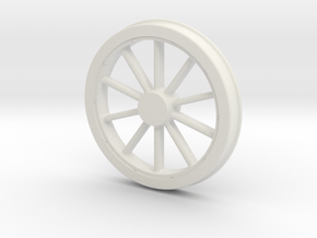 McKeen Driver Wheel In O Scale in White Natural Versatile Plastic