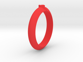 Ø18.35 Mm Arrow Square Design Ring  Ø0.722 Inch in Red Processed Versatile Plastic