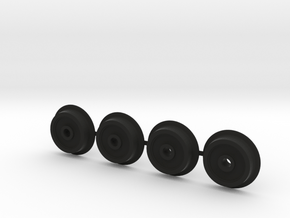 Rollbock Raeder 4mm V3.1.1 in Black Natural Versatile Plastic