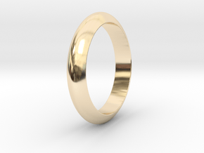 Ø21.87 Functional Design Ring Ø0.861 inch in 14k Gold Plated Brass