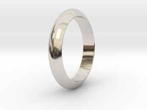 Ø21.87 Functional Design Ring Ø0.861 inch in Rhodium Plated Brass