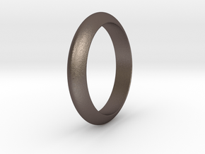 Ø21.87 Functional Design Ring Ø0.861 inch in Polished Bronzed Silver Steel