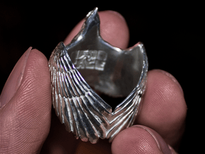The Eagle Ring in Polished Silver