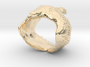 The Eagle Ring in 14k Gold Plated Brass