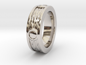 Roman Laurel Ring - Size 10 in Rhodium Plated Brass