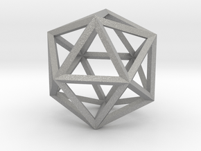 17cm-Icosahedron-Platon05-Polyhedron05 in Aluminum