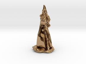 Fanstasy Princess with Hennin hat in Polished Brass