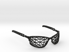 Wireframe Glasses in Black Natural Versatile Plastic