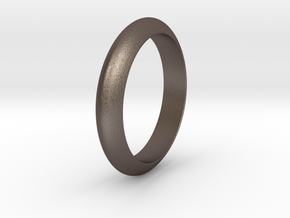 Ø23.06 Mm Functional Design Ring Ø0.907 Inch in Polished Bronzed Silver Steel