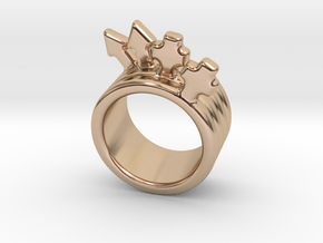 Love Forever Ring 14 - Italian Size 14 in 14k Rose Gold Plated Brass