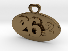 Marathon Medal (customizable date) in Polished Bronze