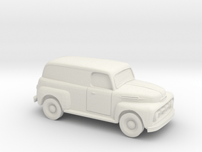 1/87 1952 Ford Panel Truck in White Natural Versatile Plastic