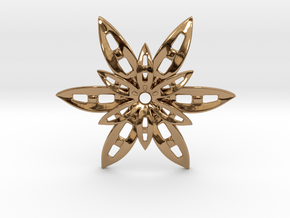 Star Pendant in Polished Brass