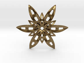 Star Pendant in Polished Bronze