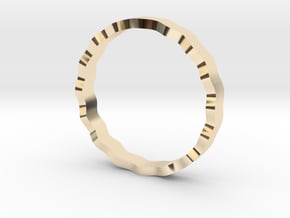 Waves v1 | 3 sizes   in 14K Yellow Gold: 6 / 51.5
