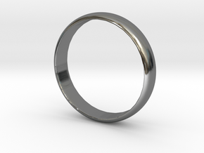 Simple Ring Size 6 in Fine Detail Polished Silver