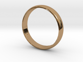 Simple Ring Size 6 in Polished Brass