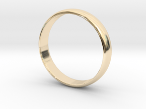 Simple Ring Size 6 in 14k Gold Plated Brass