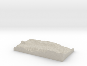 Model of North Shores Elementary School in Natural Sandstone
