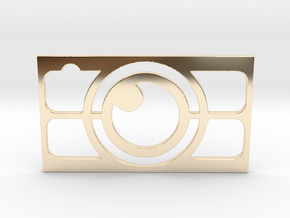 Camera Business Card in 14K Yellow Gold