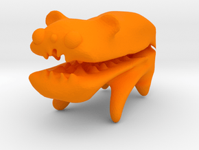 Improved Bear That is Eating Your Finger in Orange Processed Versatile Plastic