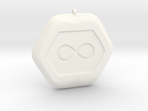 [The 100] City of Light Chip Pendant in White Processed Versatile Plastic