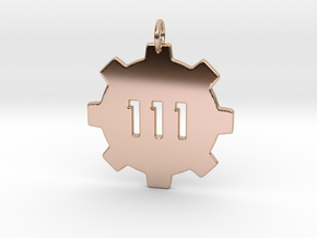 vault 111 pendant  in 14k Rose Gold Plated Brass