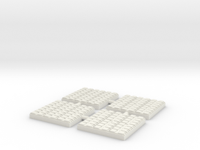 1/500 48 Cell Mk 41 VLS (x4) in White Natural Versatile Plastic