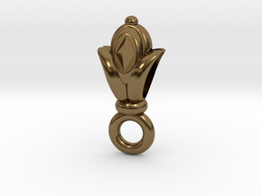 Keychain in Polished Bronze