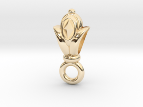 Keychain in 14k Gold Plated Brass