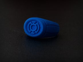 Blue Lantern Ring in Blue Processed Versatile Plastic