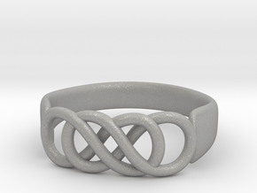 Double Infinity Ring 14.1 mm Size 3 in Aluminum