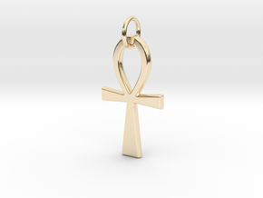 Ankh Pendant or Keychain in 14k Gold Plated Brass